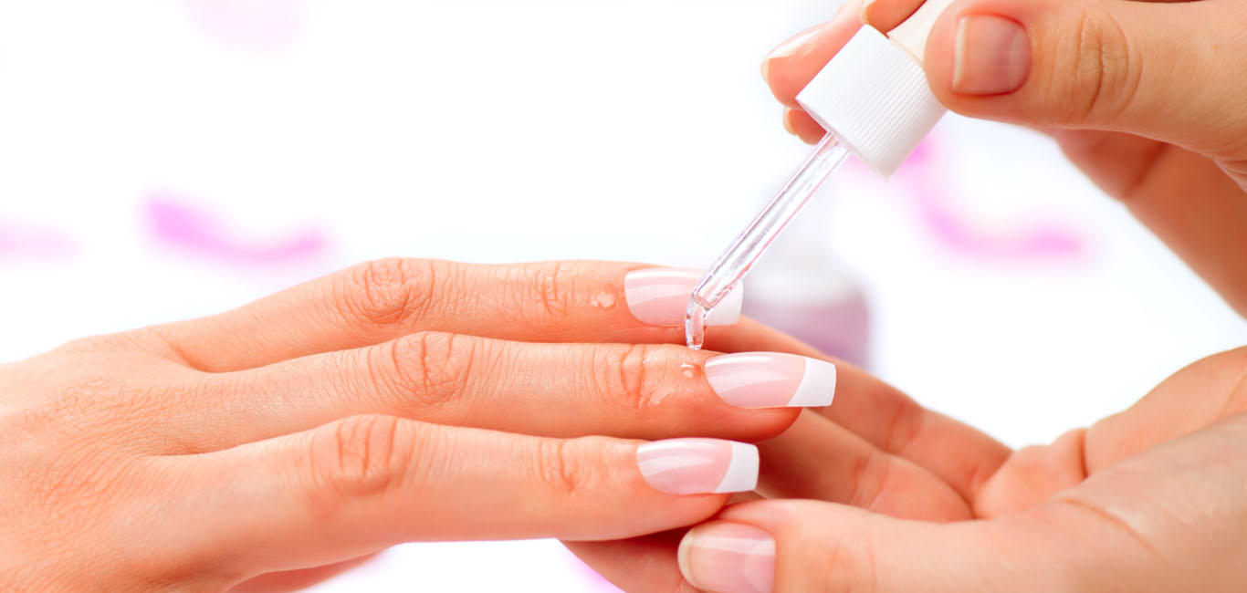Cuticle care treatment with softening solution and careful removal using specialist tools